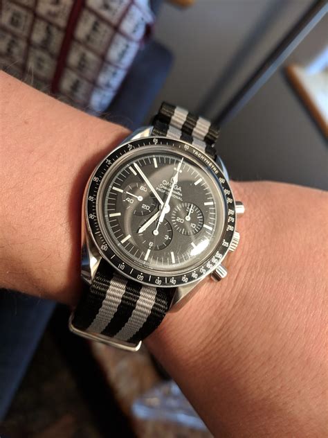 omega speedmaster stingray watch strap|Omega Speedmaster nato strap.